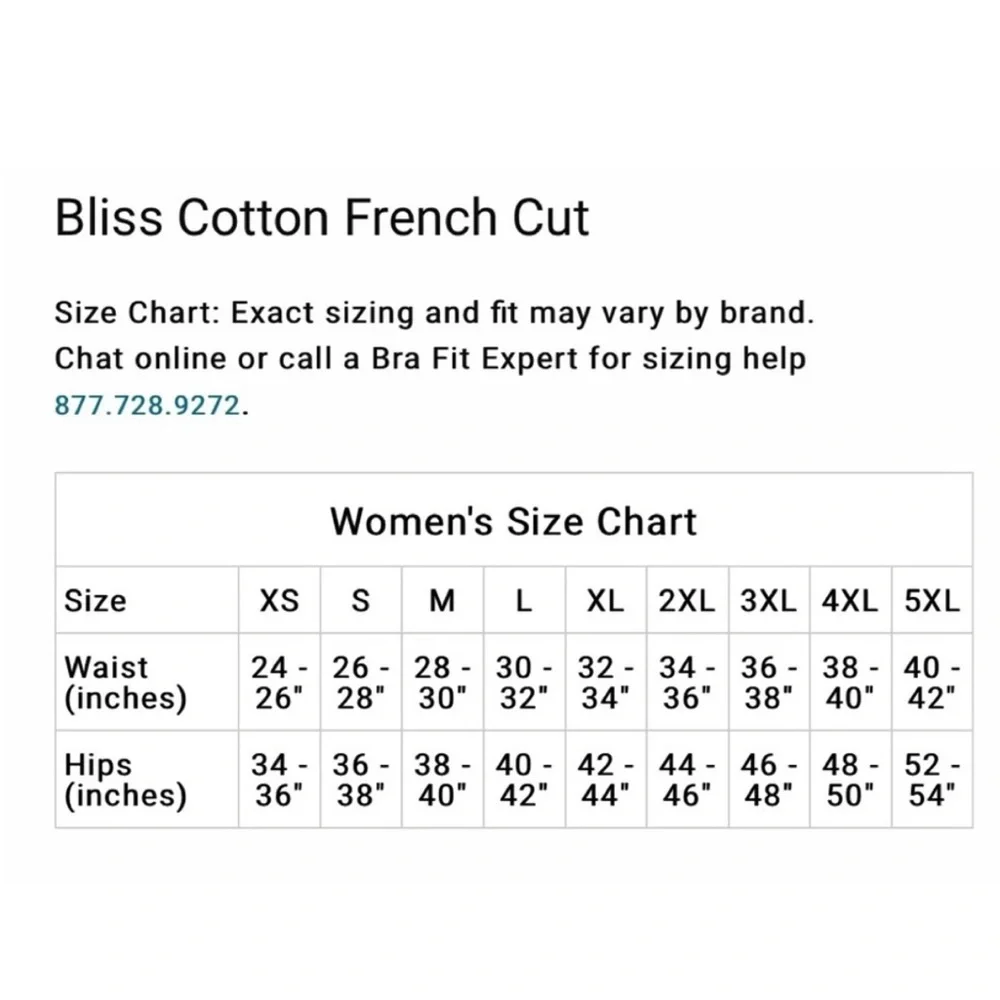 (2) Natori Women's Bliss Cotton French Cut Bikini Briefs. - Picture 10 of 16